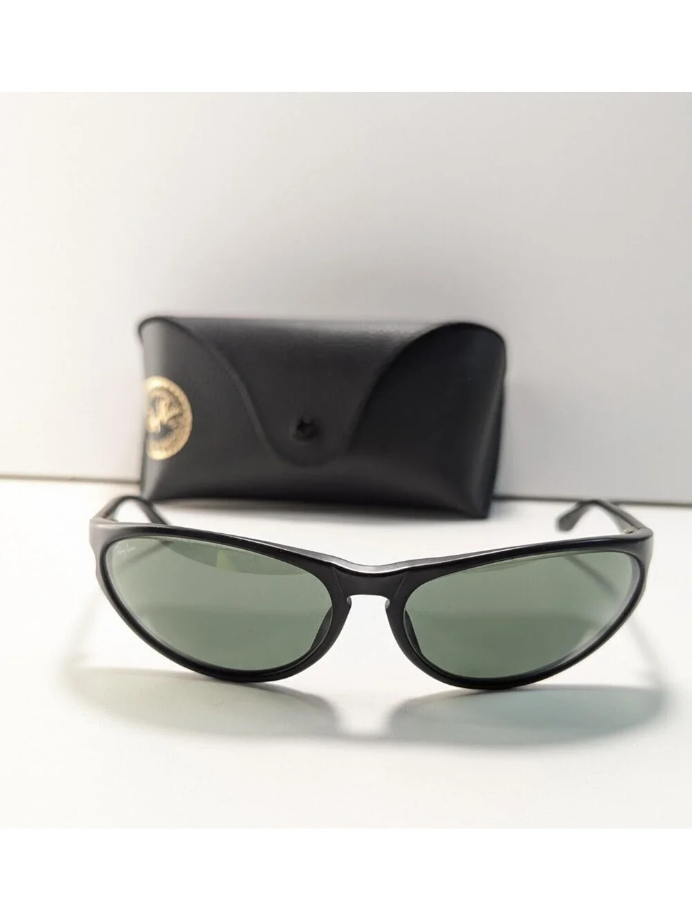 VINTAGE RAY BAN B&L BLACK G15 UV SPORT WRAP SUNGLASSES EYEWEAR CLASSIC CHIC